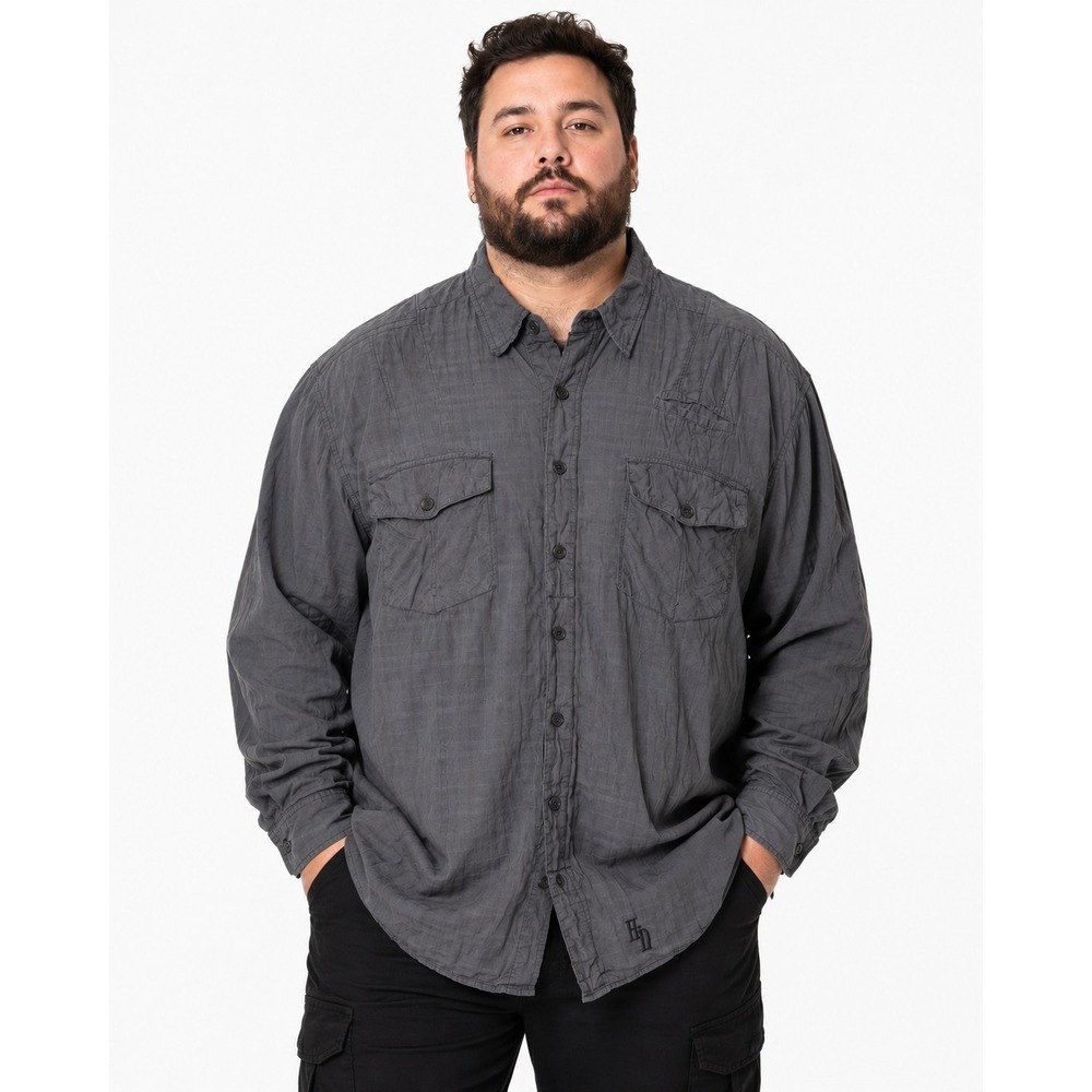 Harley Davidson Long Sleeve Button Down Mens Size 3XL